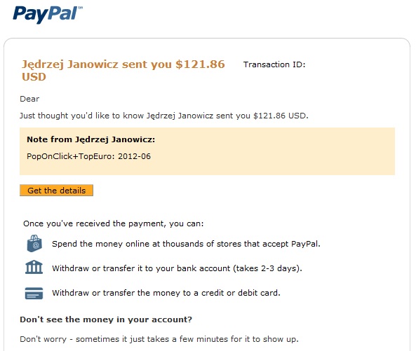 topeuro payment proof