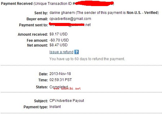 cpvadvertise payment proof