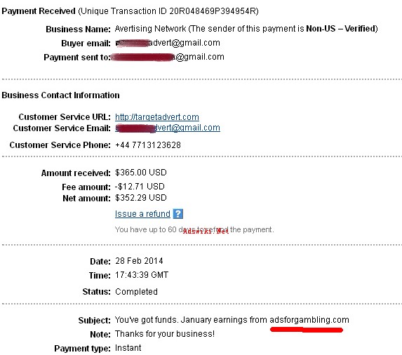 adsforgamebling payment proof
